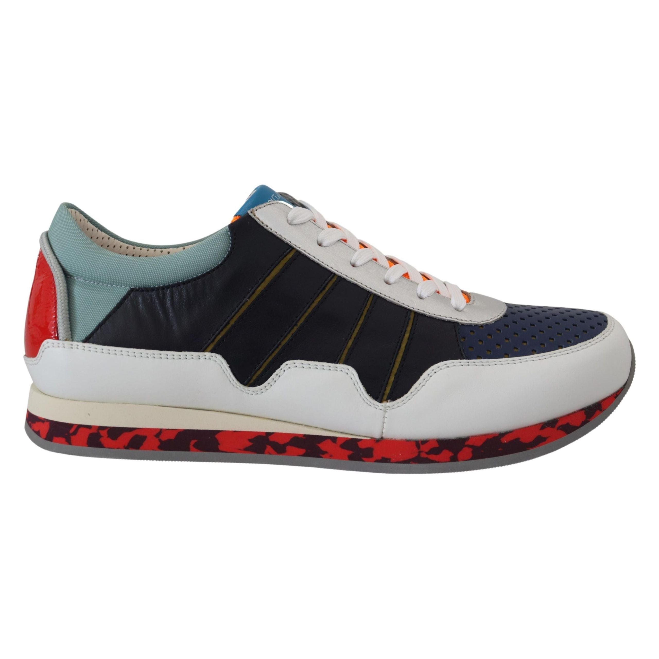 Dolce & Gabbana Multicolor Leather Low Top Sneakers Collection
