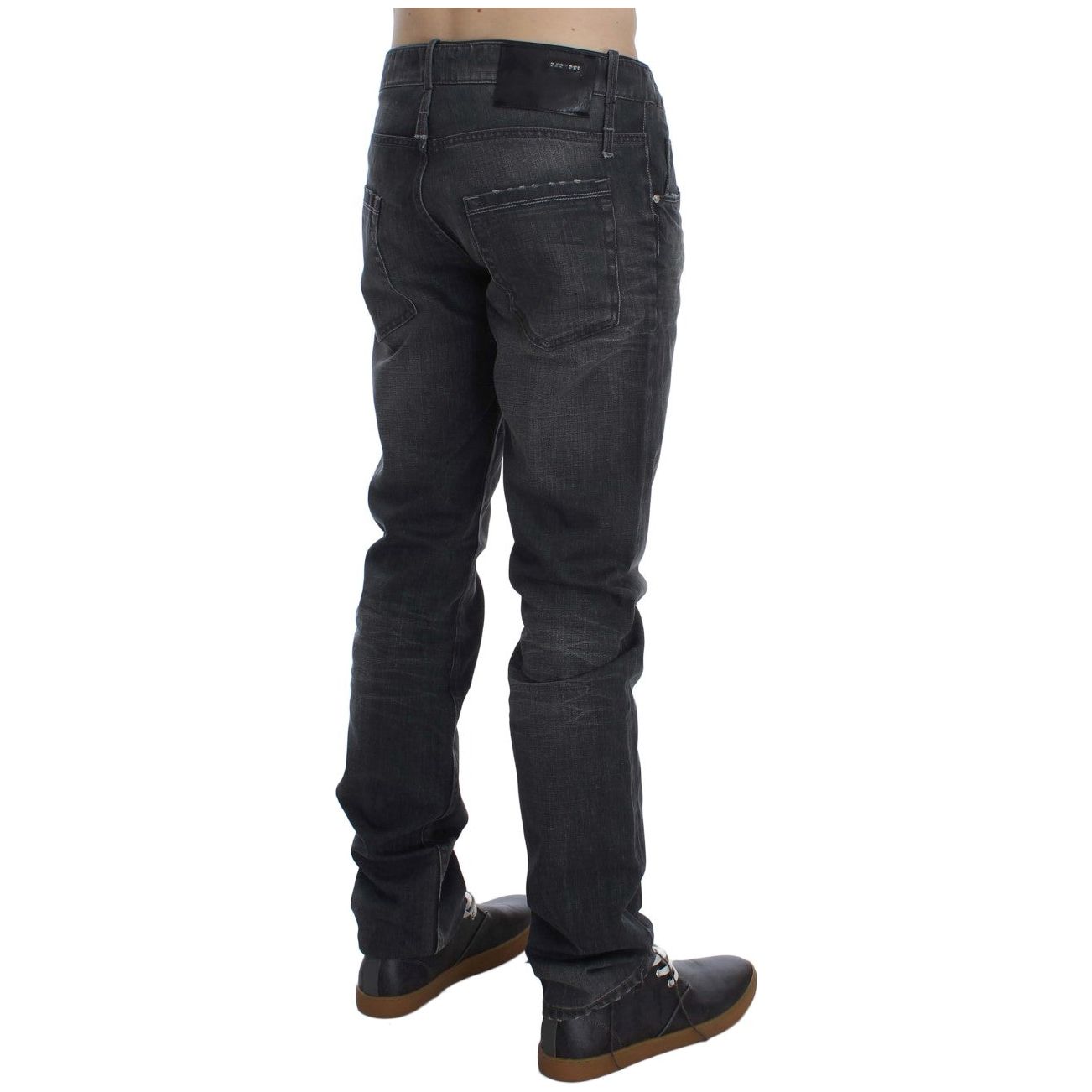 Acht Gray Cotton Blend Jeans Essentials