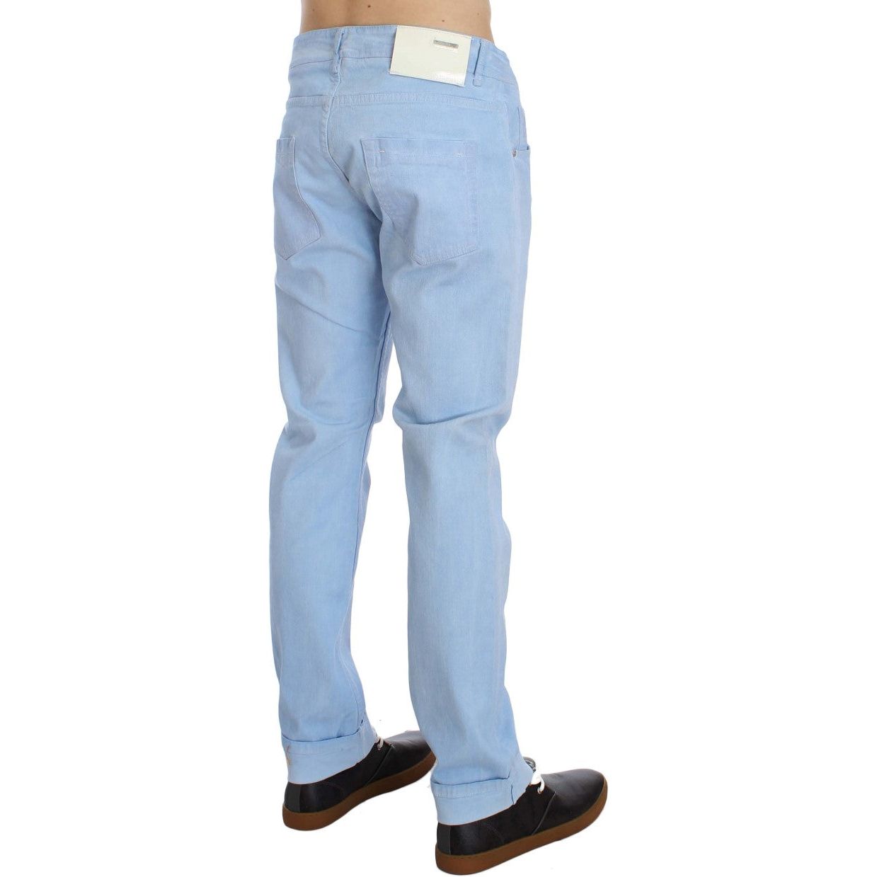 Acht Blue Denim Regular Fit Jeans for Refined Style