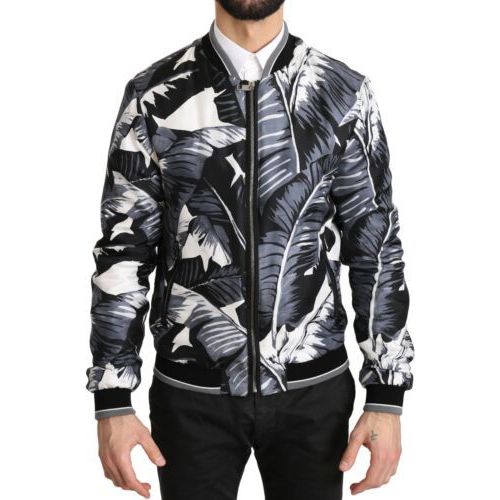 Dolce & Gabbana Green Silk Bomber Jacket