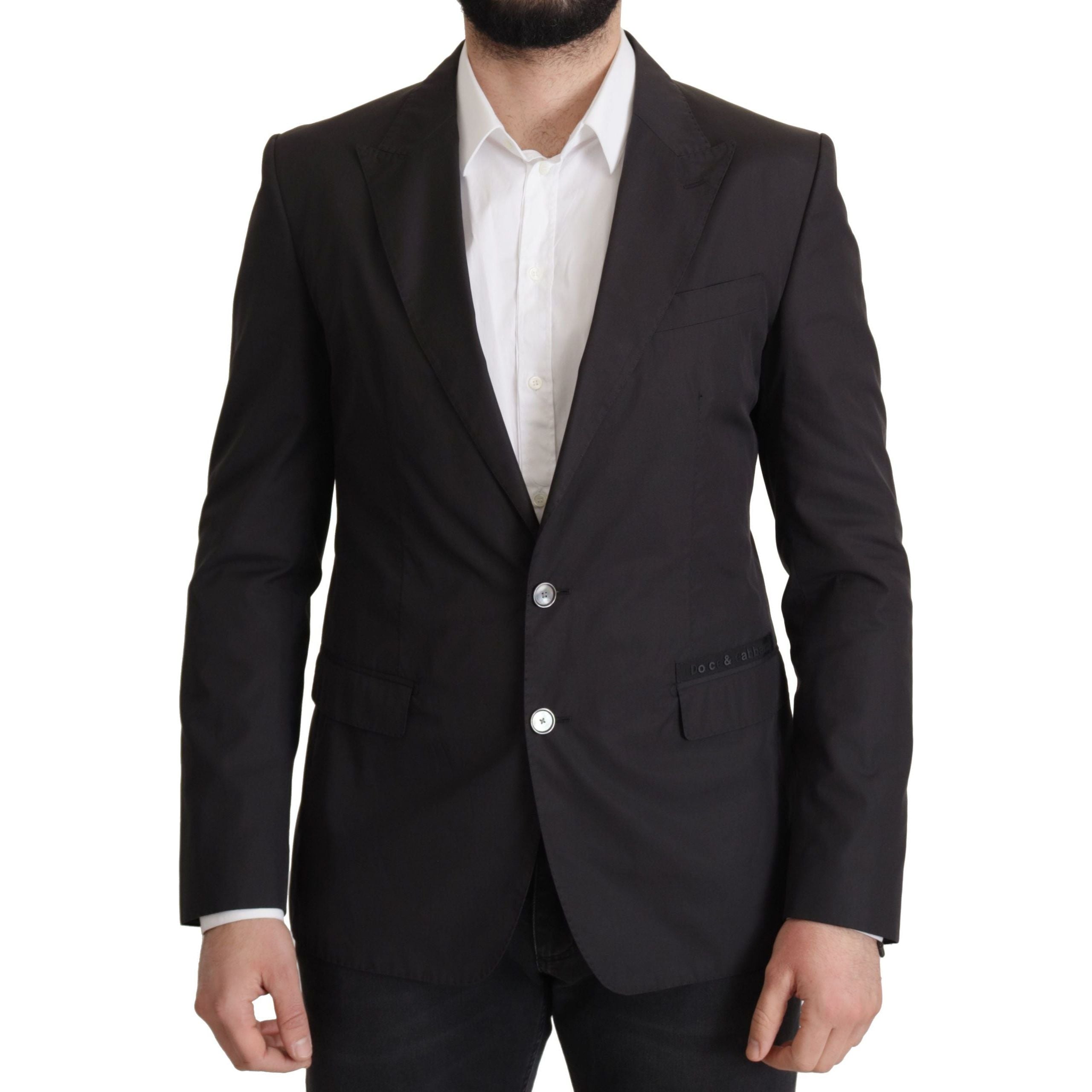 Dolce & Gabbana Black Cotton Blazer