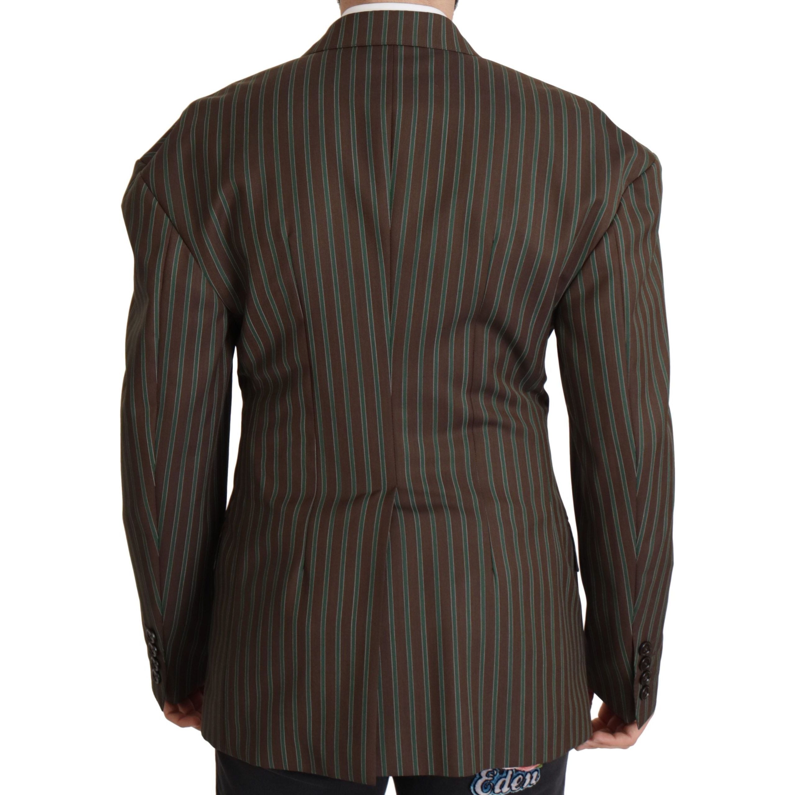 Dolce & Gabbana Multicolor Striped Wool Blazer