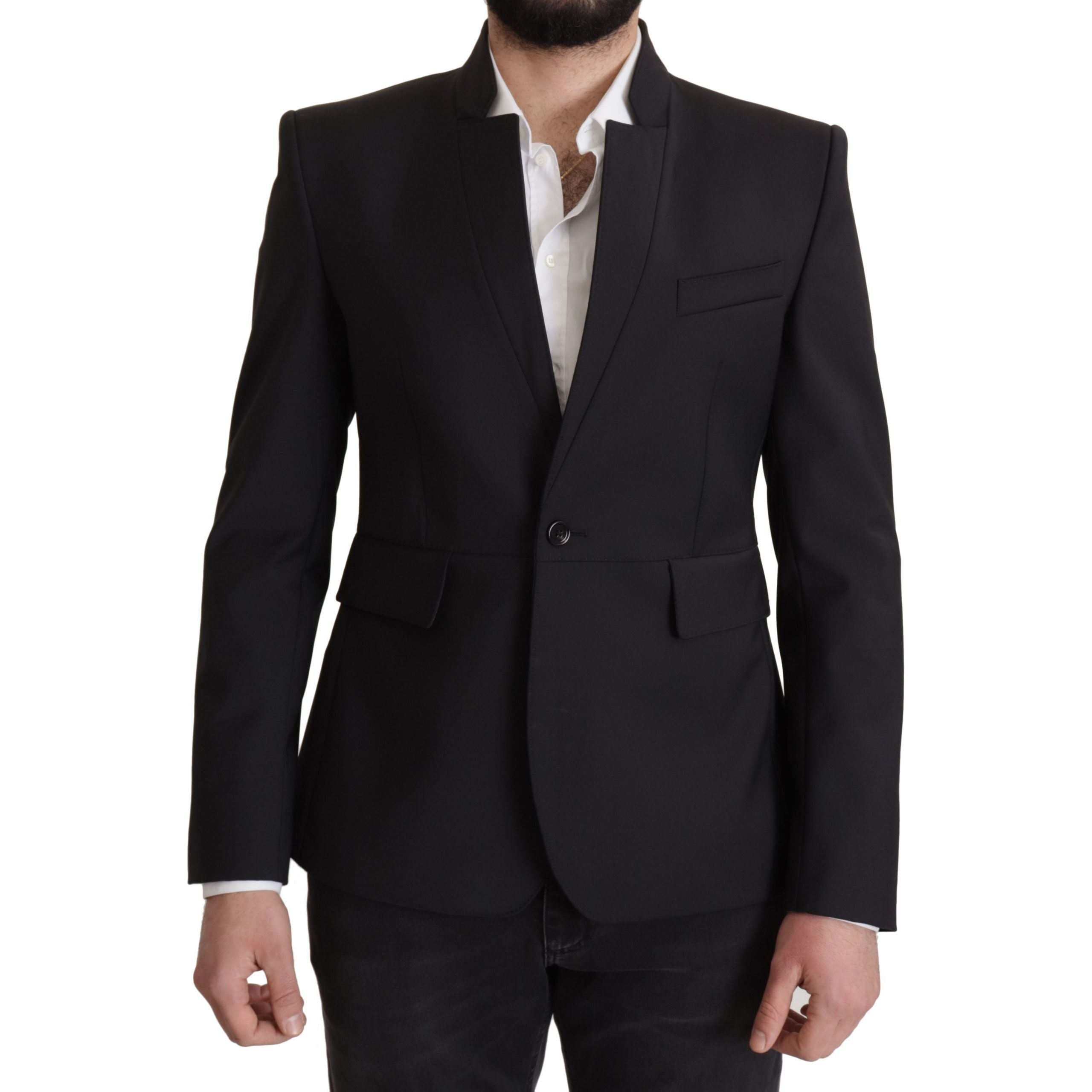 Dolce & Gabbana Navy Wool Blazer