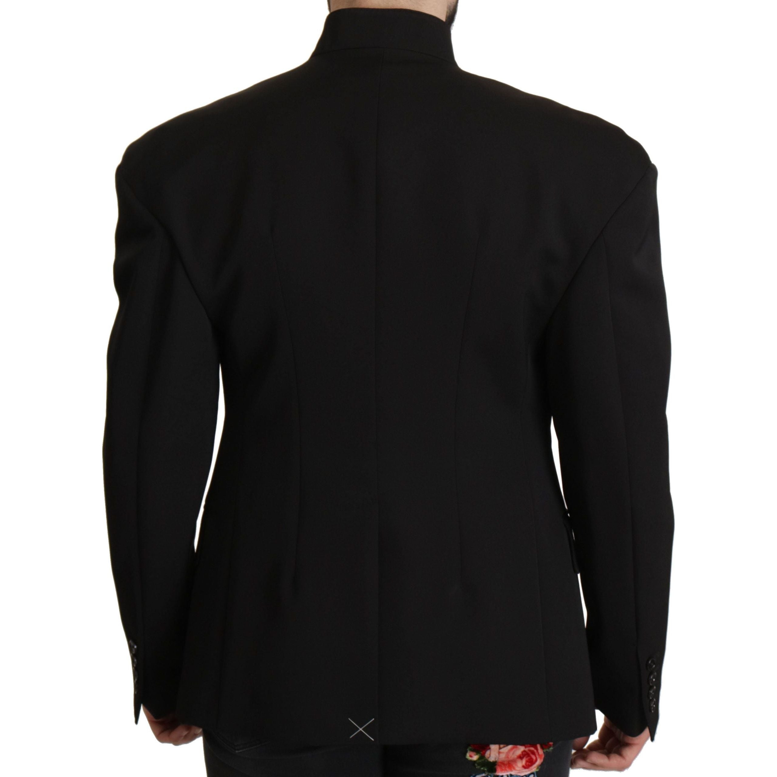 Dolce & Gabbana Navy Wool Blend Blazer