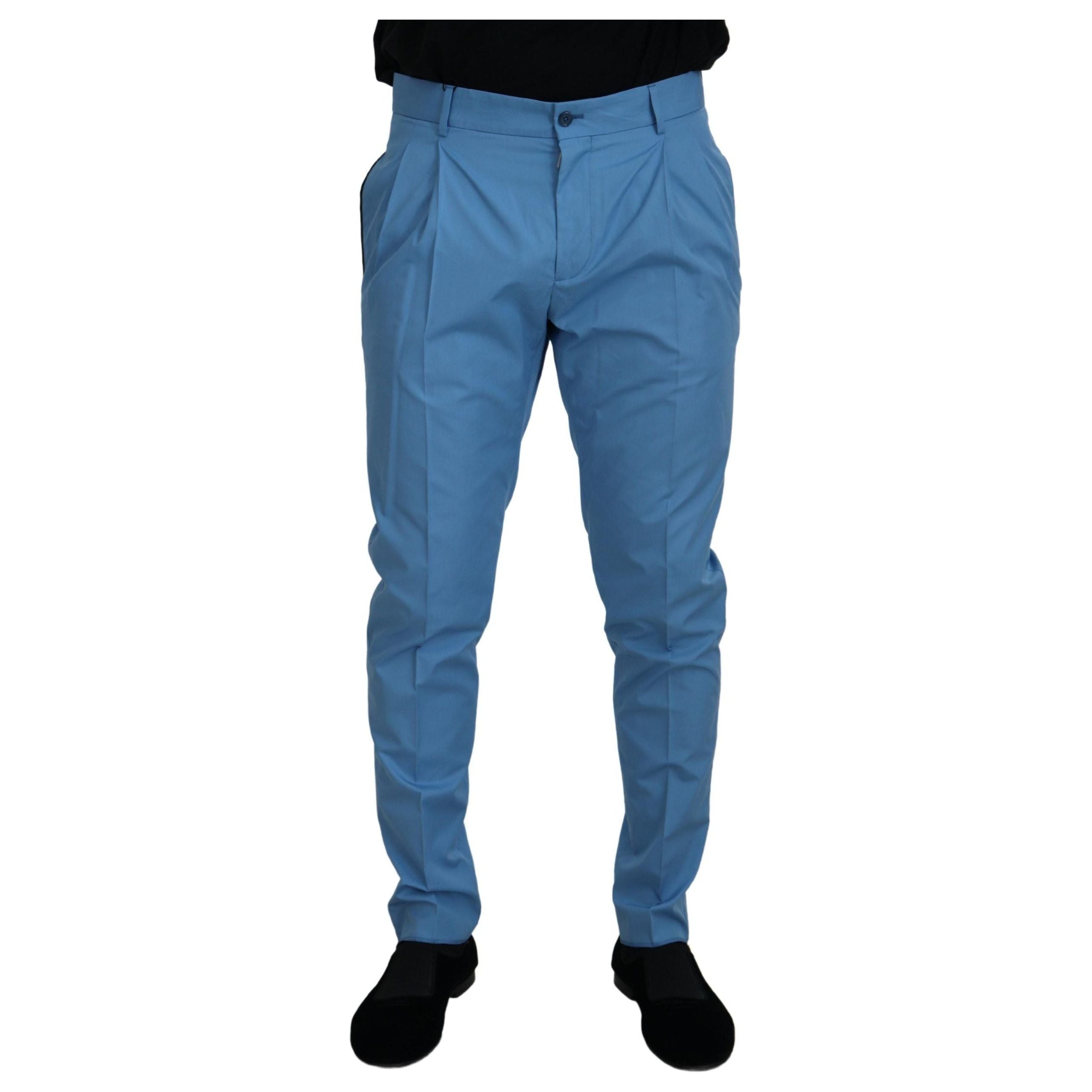 Dolce & Gabbana Elegant Slim Fit Chinos - Indulge in Italian Luxury