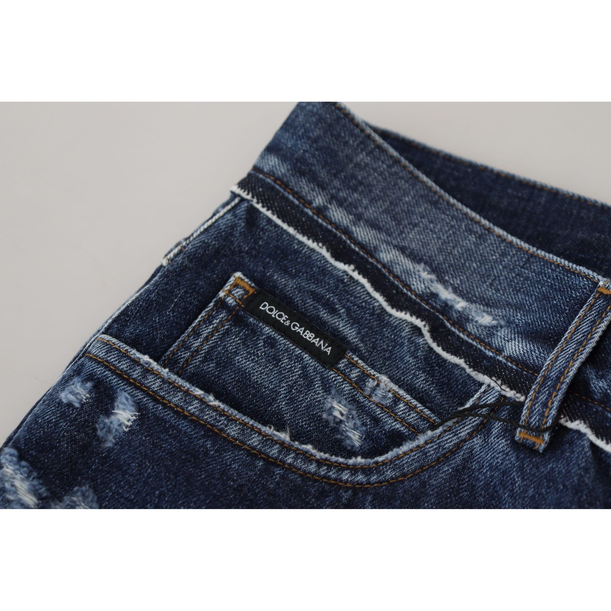 Dolce & Gabbana Blue Denim Regular Fit Jeans Collection