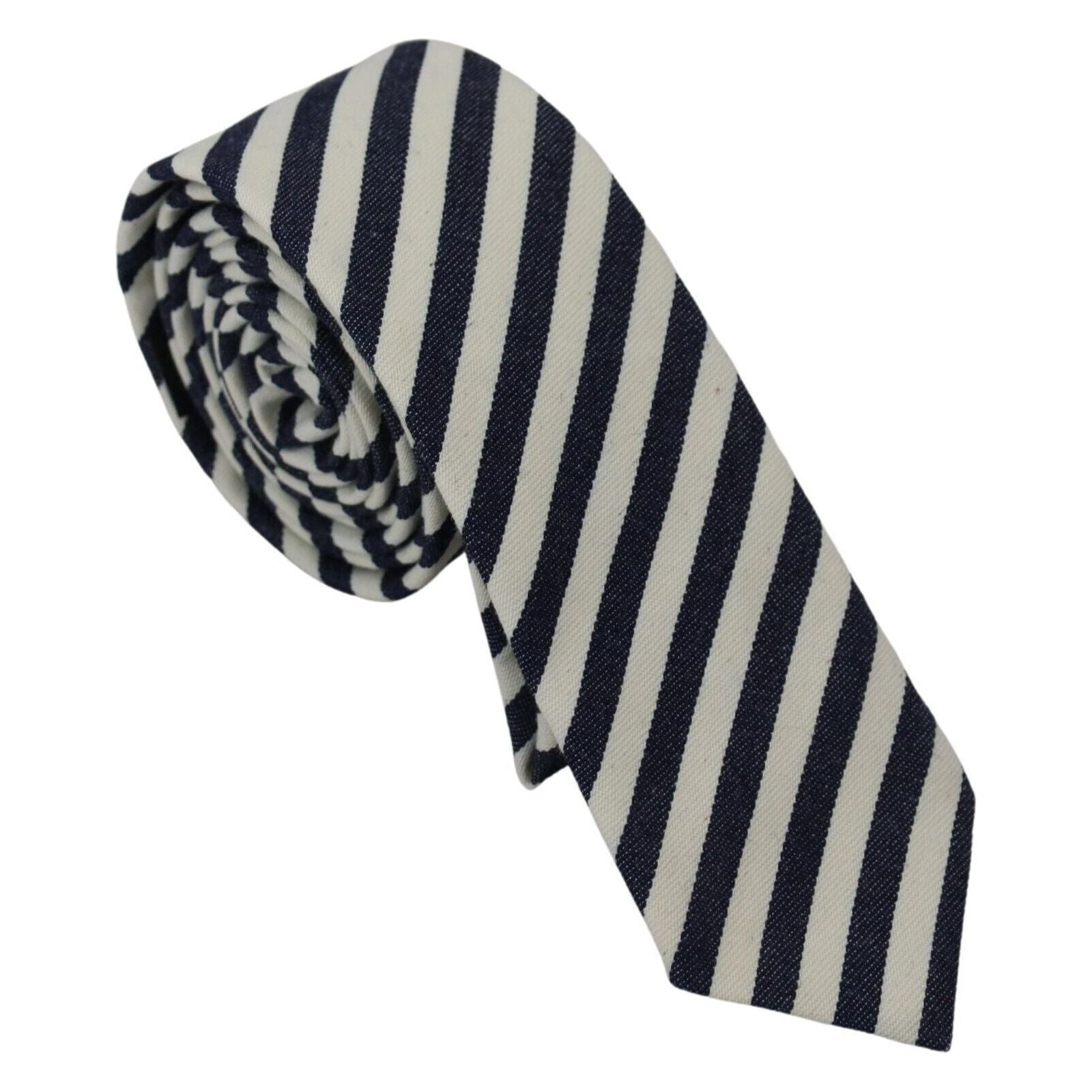Denny Rose Blue Cotton Blend Bow Tie for Sophisticated Style