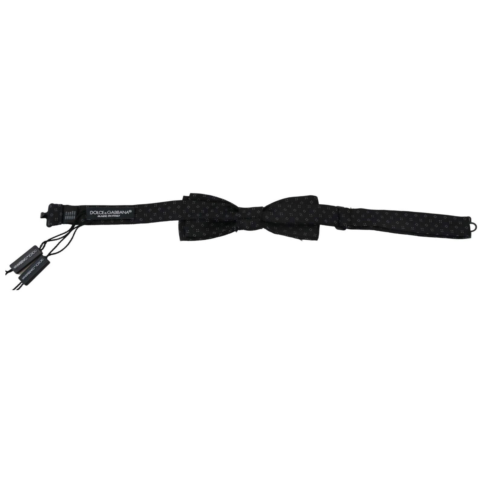 Dolce & Gabbana Black Silk Bow Tie for Formal Wear