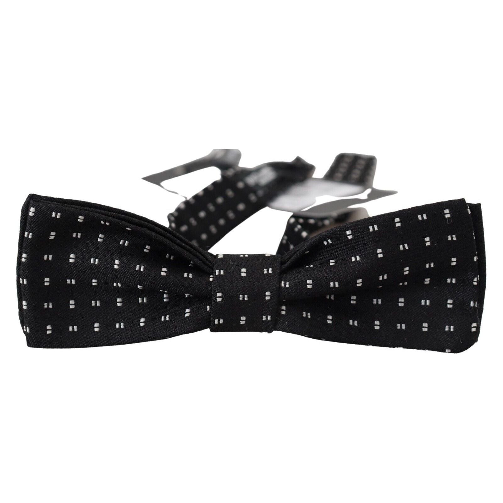 Dolce & Gabbana Black Silk Bow Tie Accessory