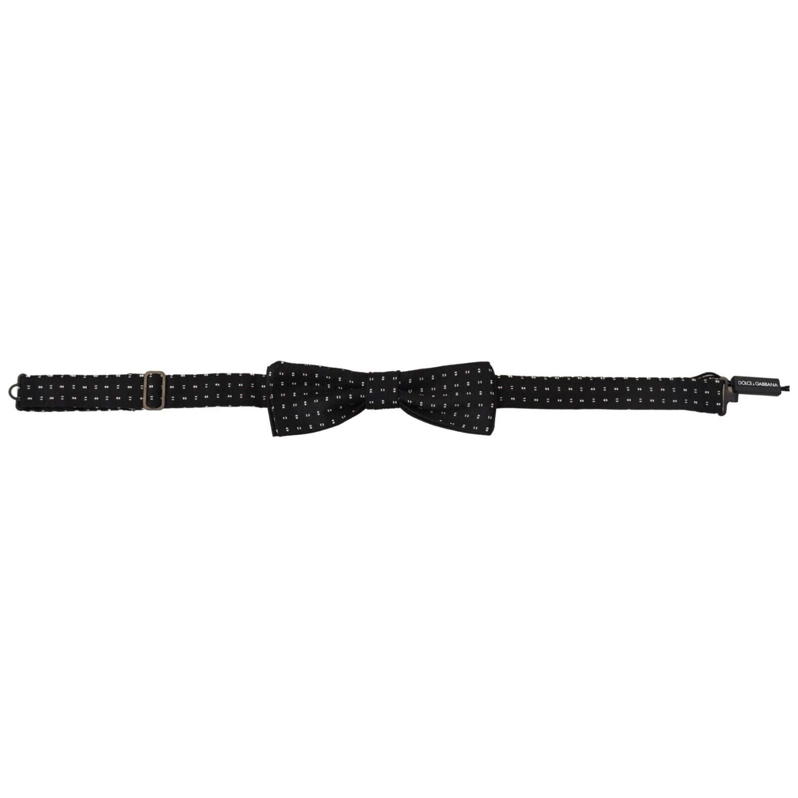 Dolce & Gabbana Black Silk Bow Tie Accessory