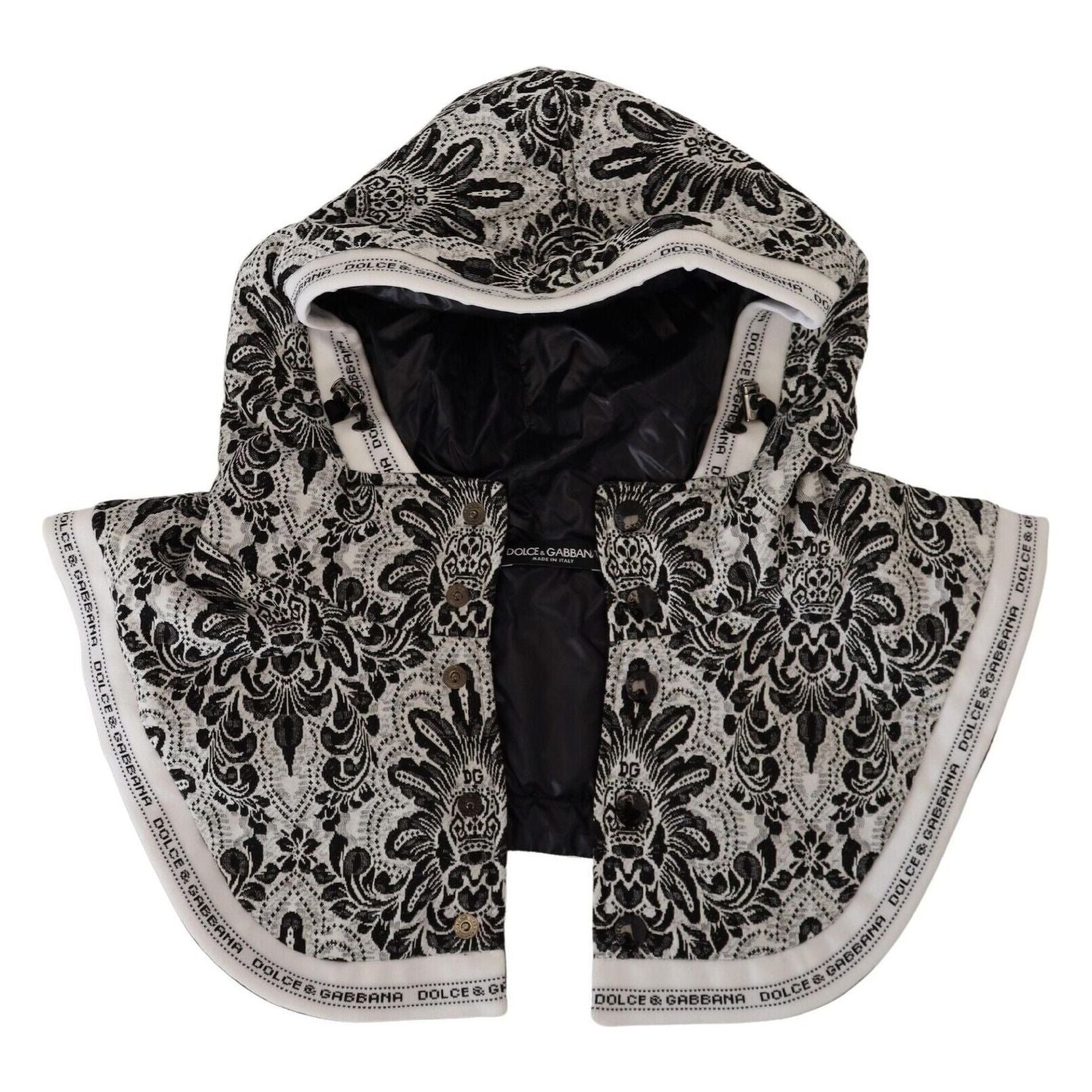 Dolce & Gabbana White Cotton Floral Whole Head Wrap Hat