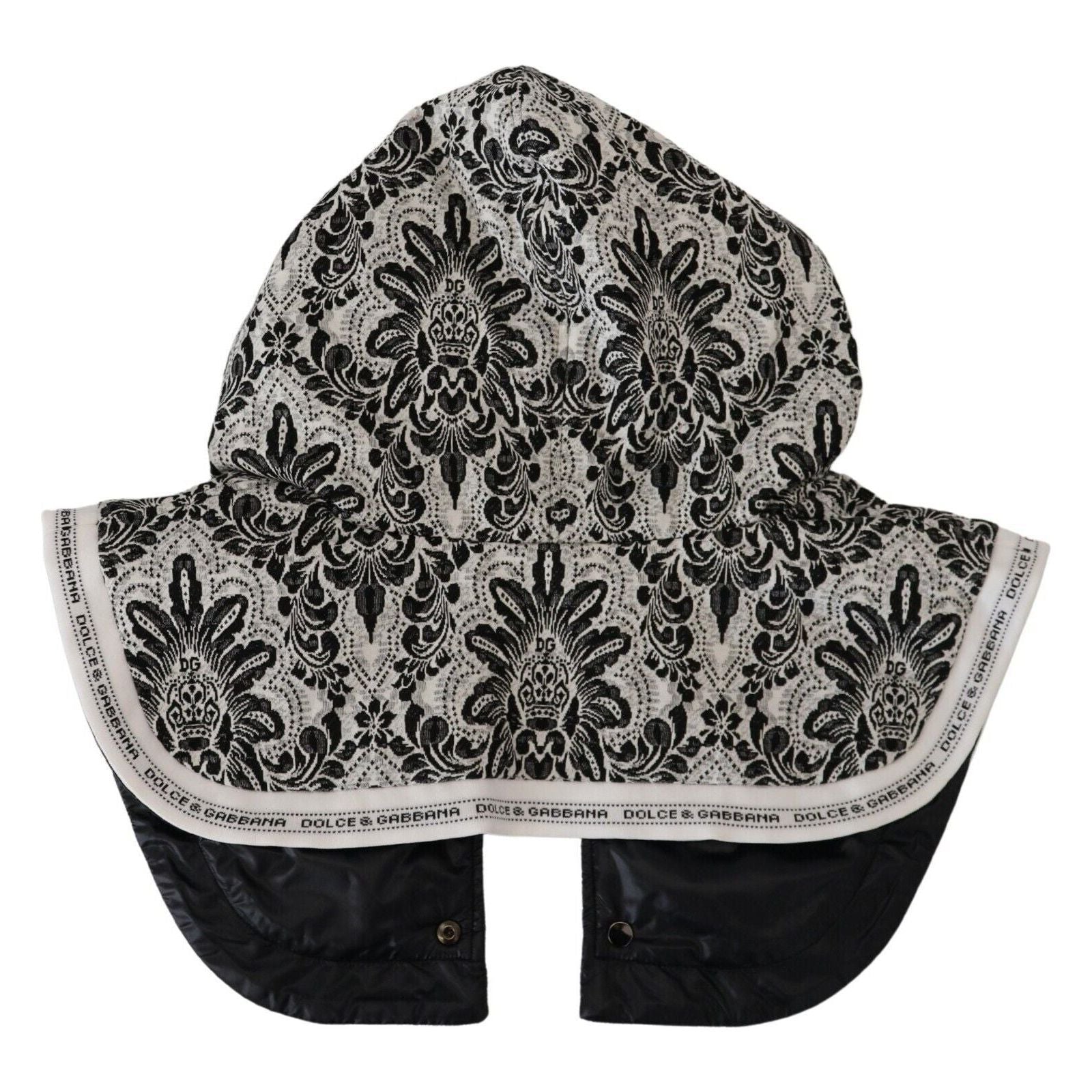 Dolce & Gabbana White Cotton Floral Whole Head Wrap Hat