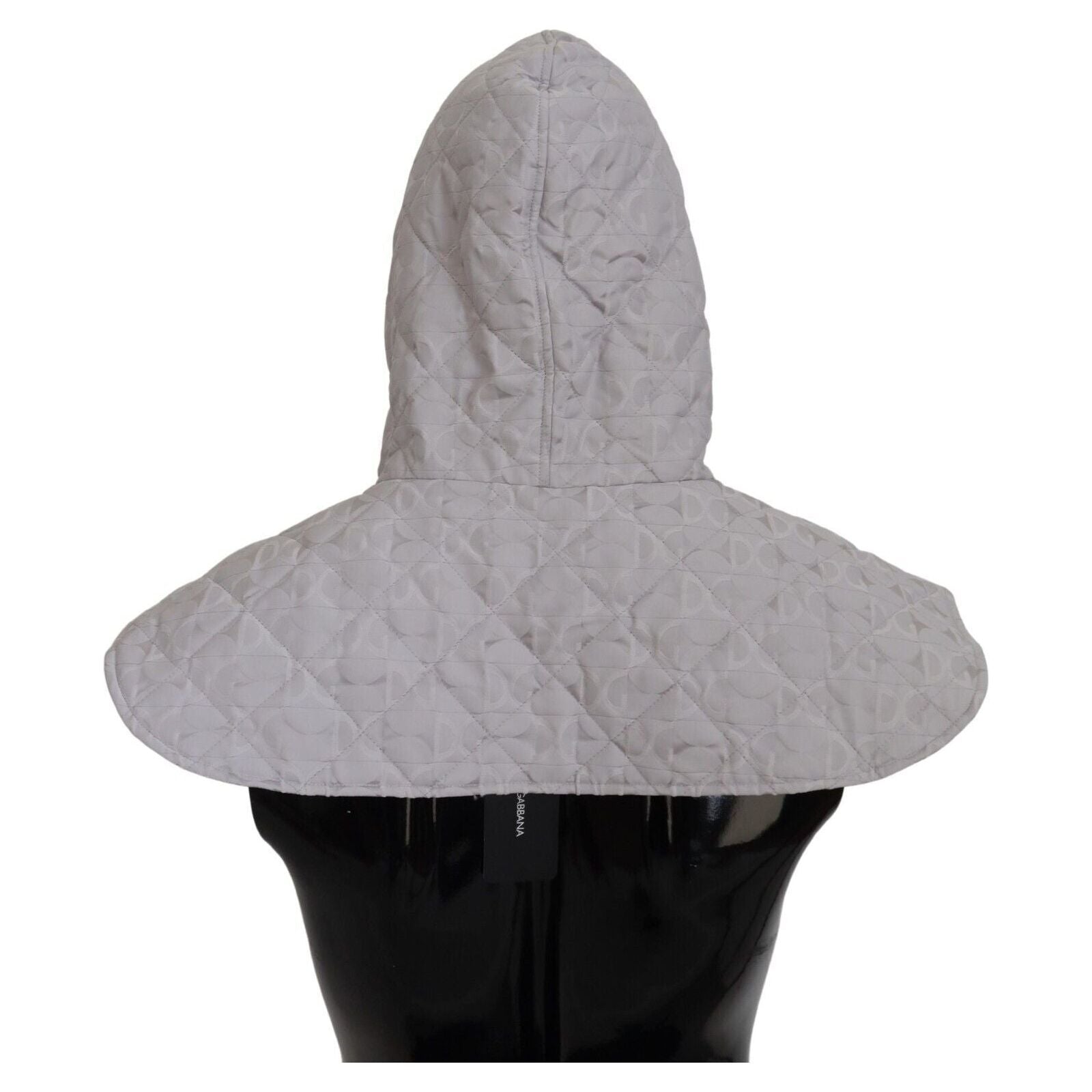 Dolce & Gabbana White Nylon Whole Head Wrap Hat
