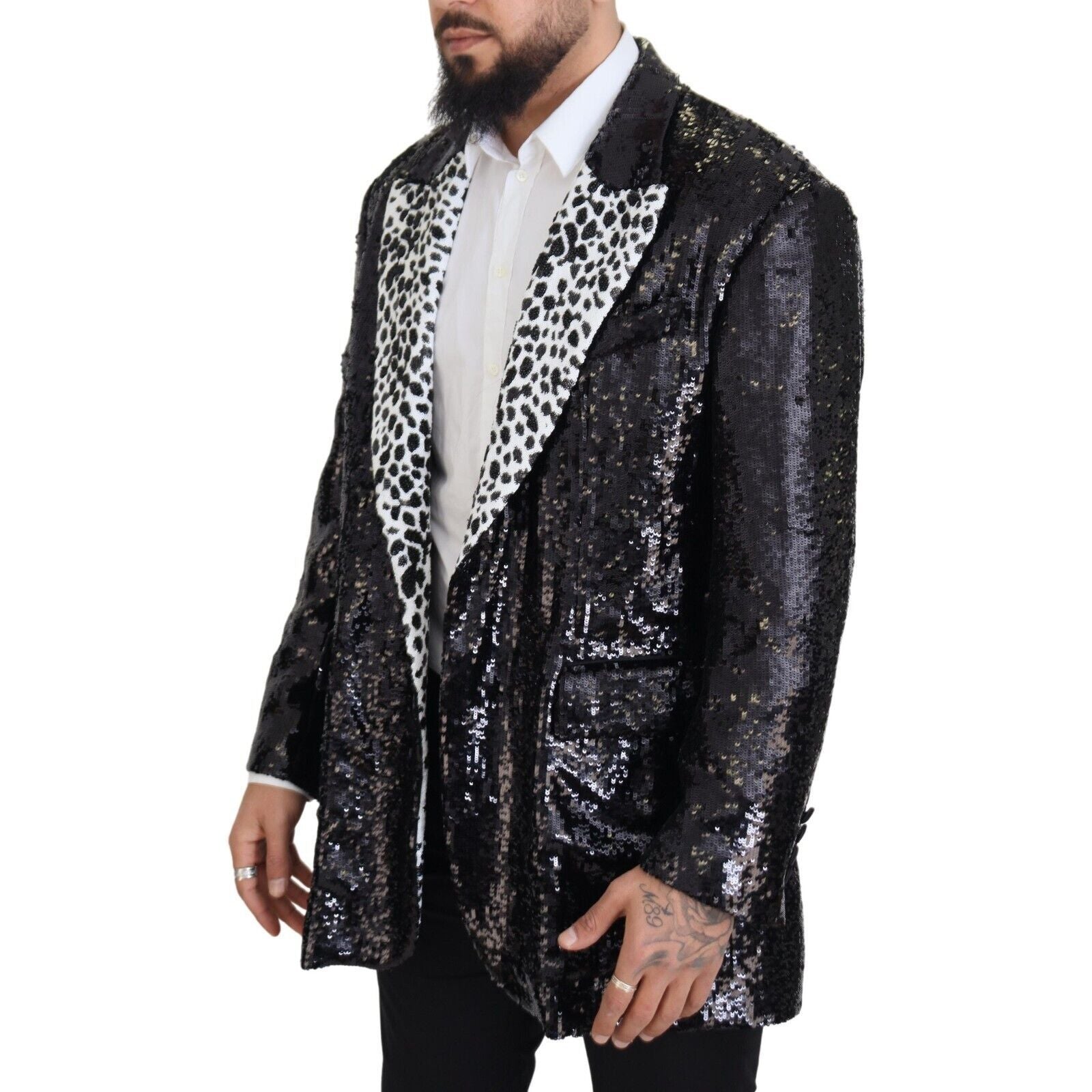 Dolce & Gabbana Black Wool Single Breasted Blazer