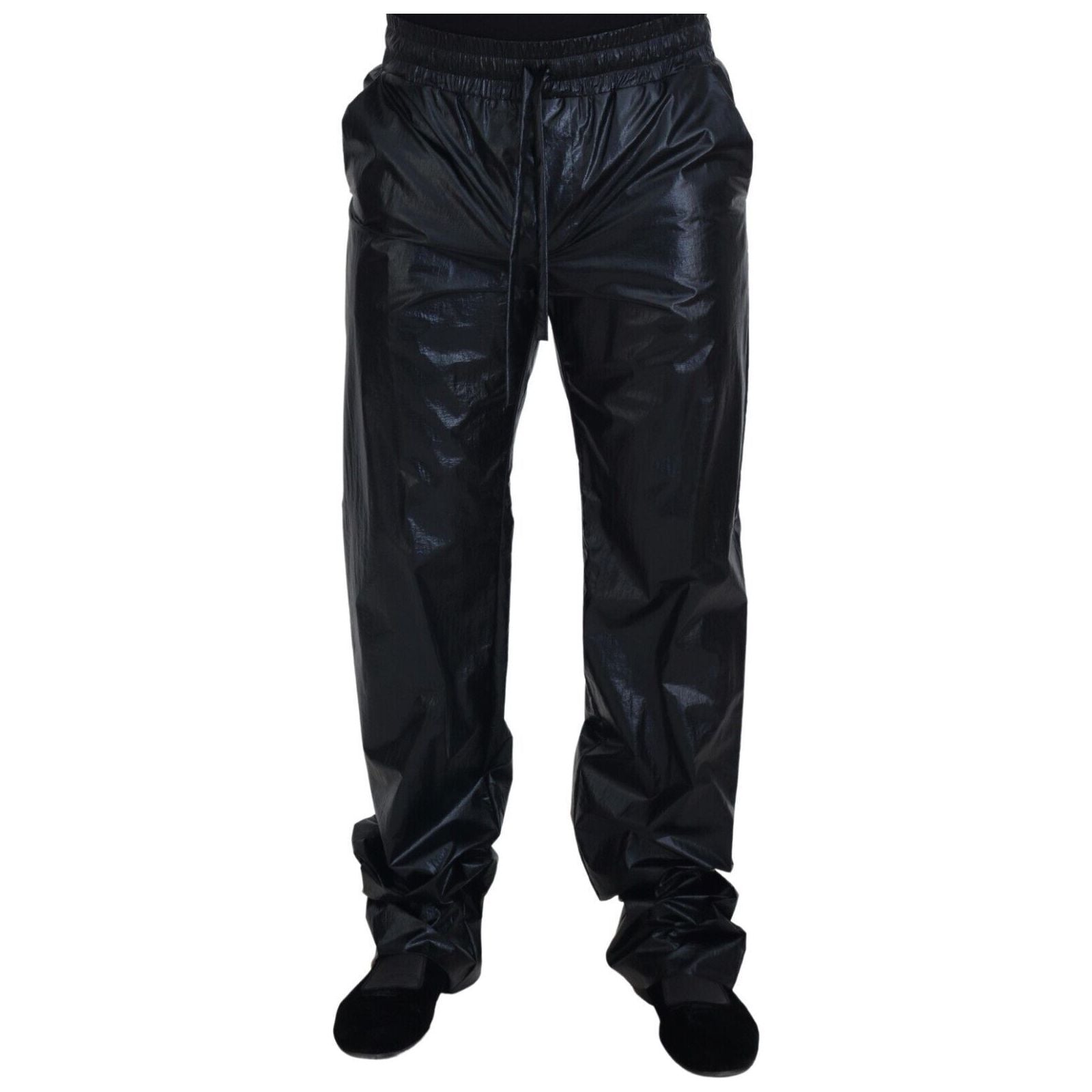 Dolce & Gabbana Black Wool Designer Pants for Timeless Style
