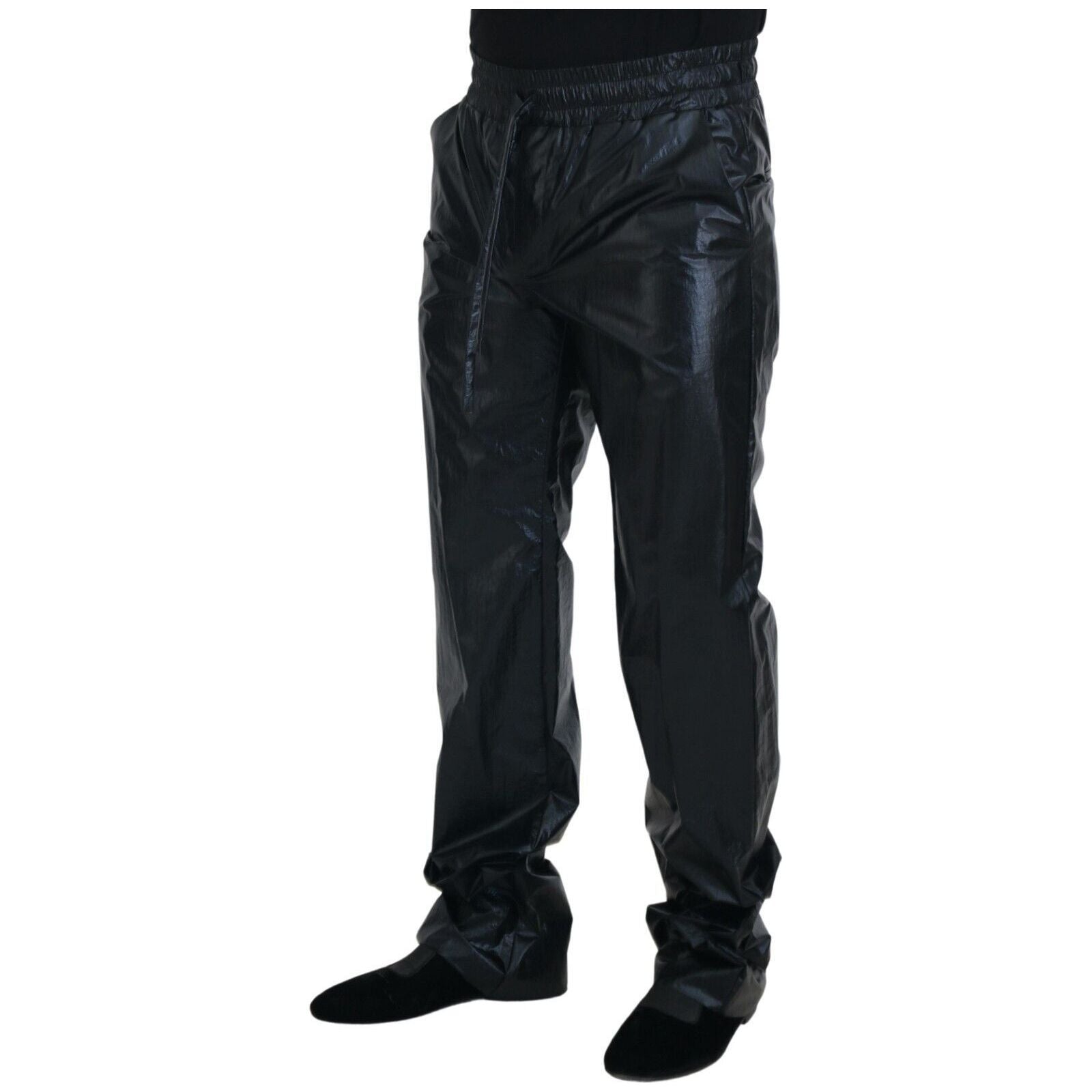 Dolce & Gabbana Black Wool Designer Pants for Timeless Style