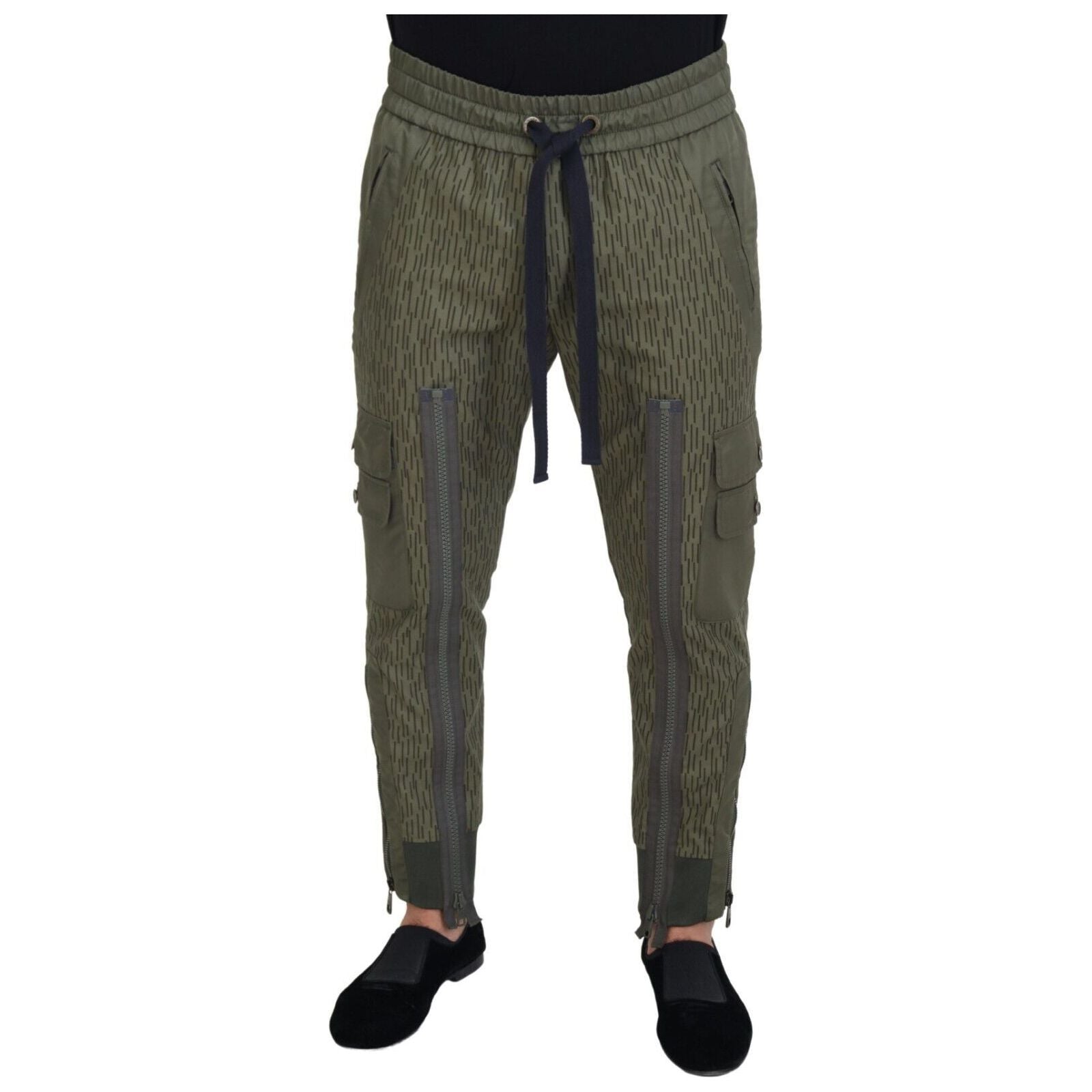 Dolce & Gabbana Elegant Green Cotton Blend Pants Collection