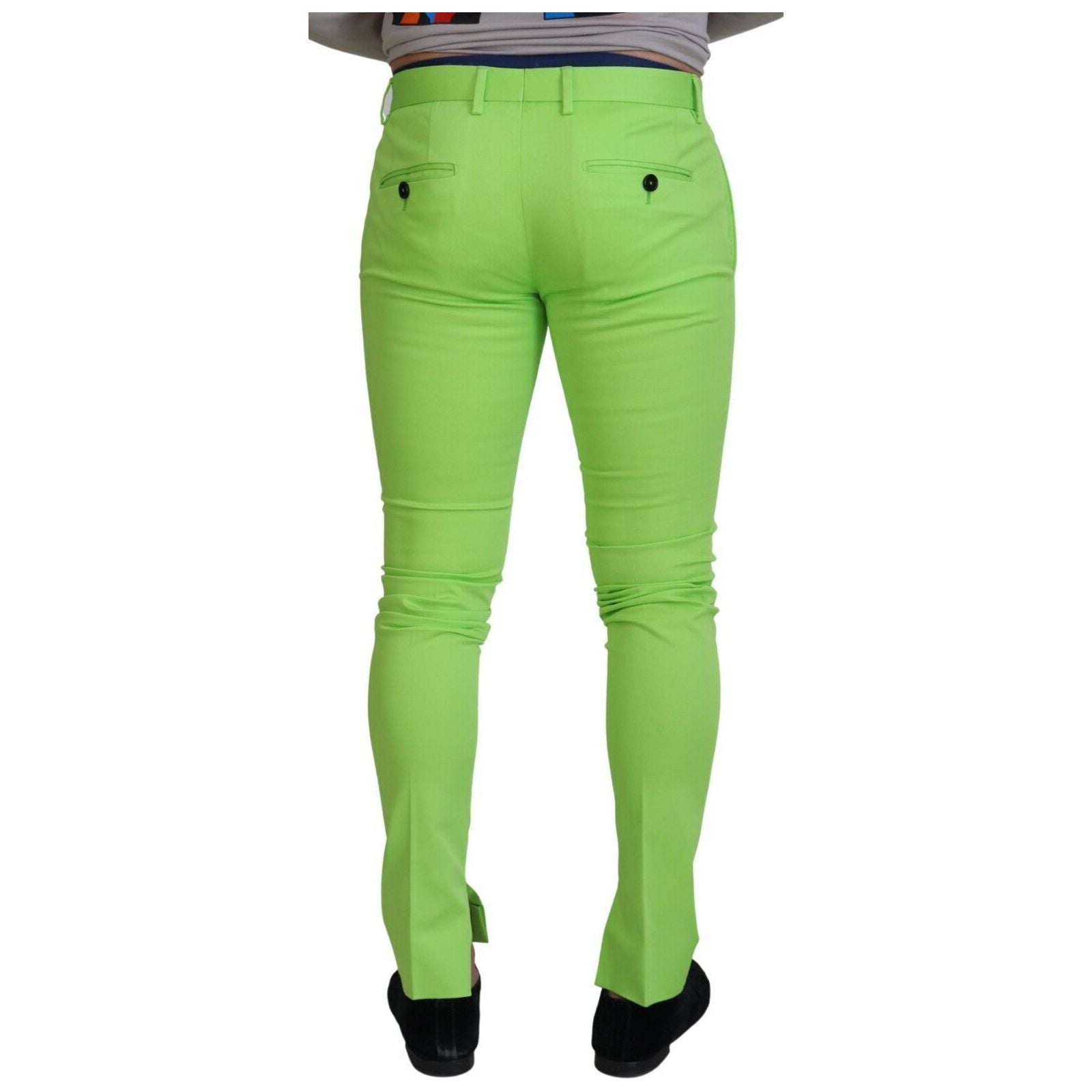 Dolce & Gabbana Light Green Cotton Chinos