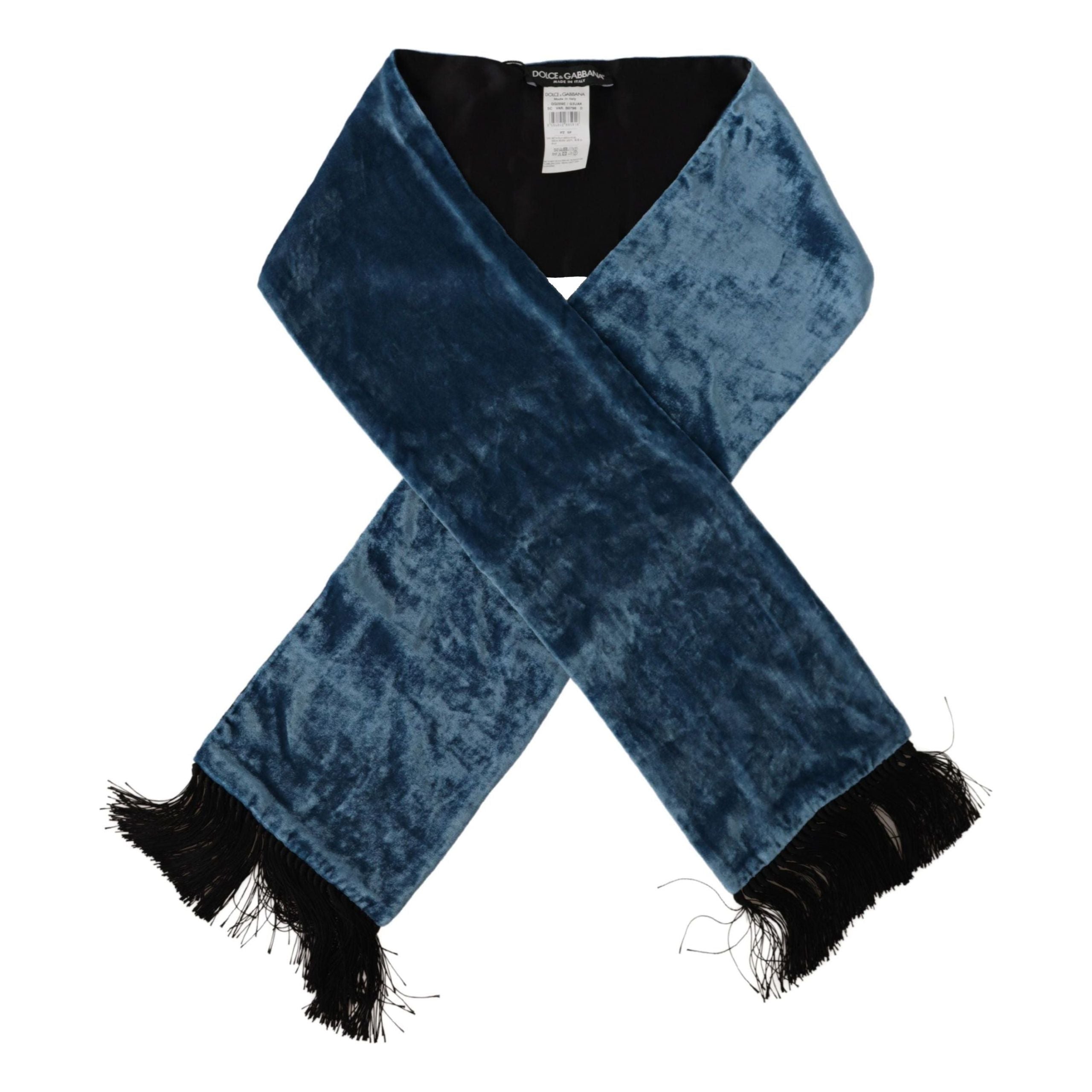 Dolce & Gabbana Regal Blue Silk Scarf