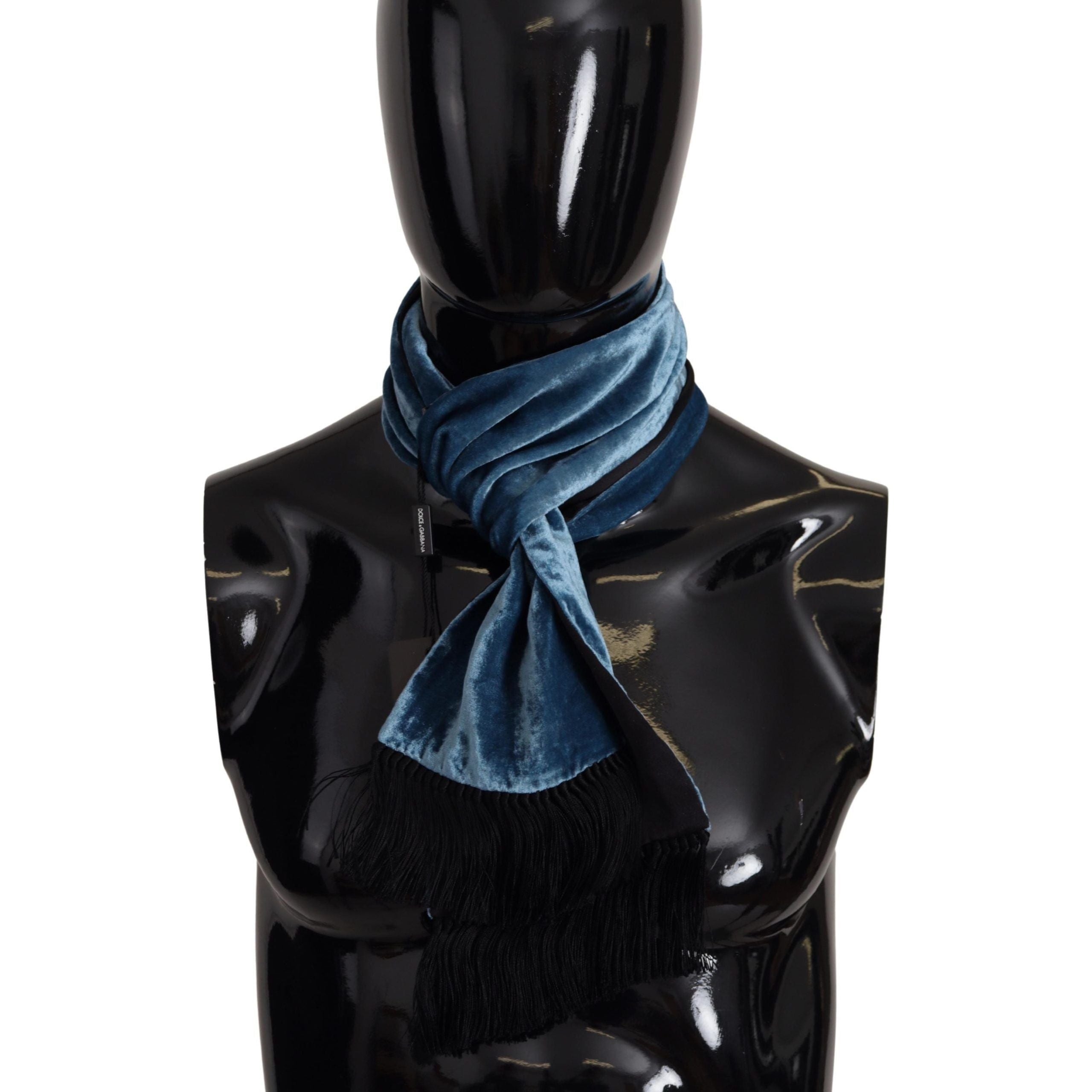 Dolce & Gabbana Regal Blue Silk Scarf