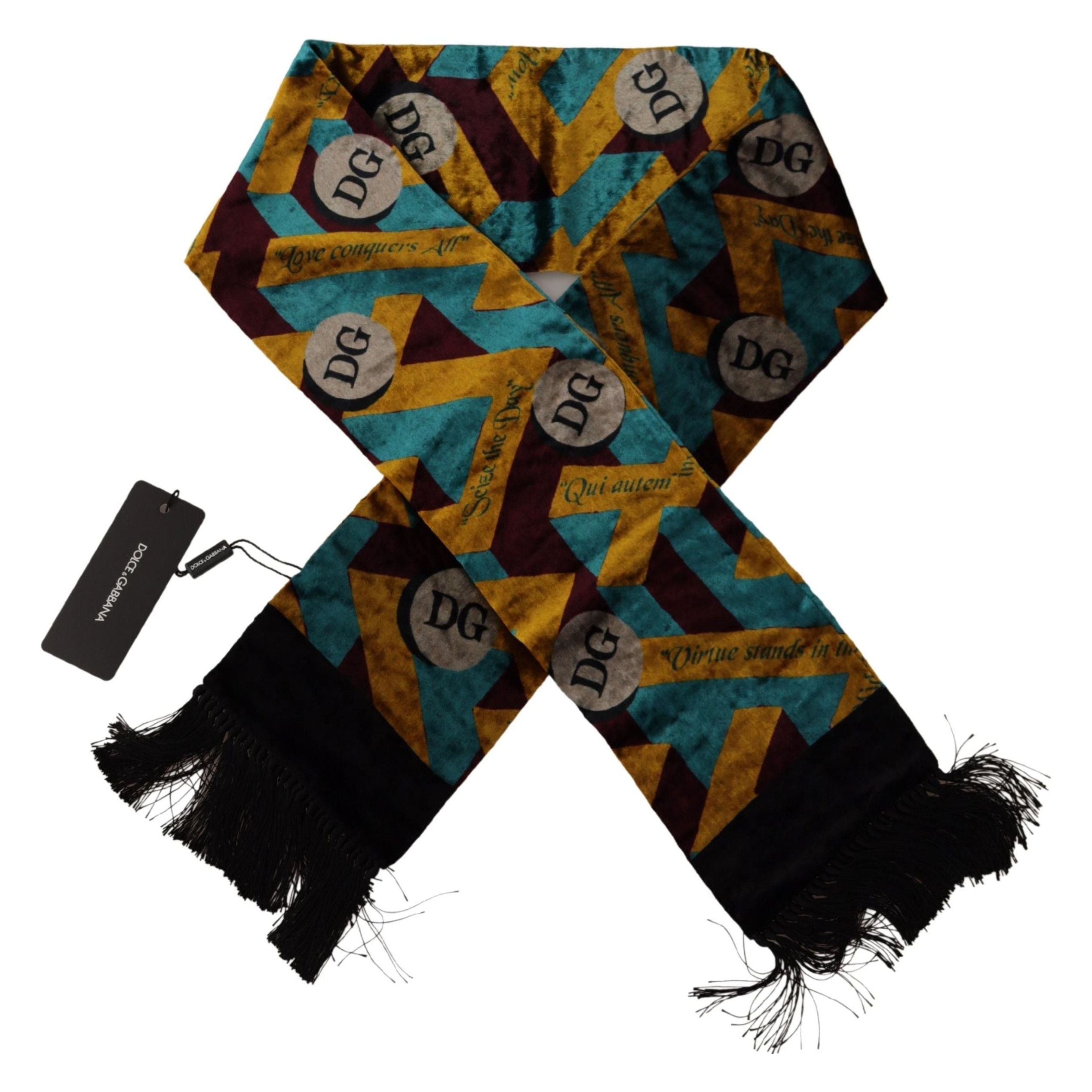 Dolce & Gabbana Multicolor Silk Blend Scarf