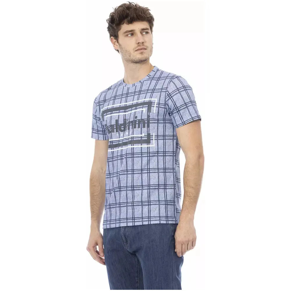 Baldinini Light Blue Cotton T-Shirt for Elevated Style