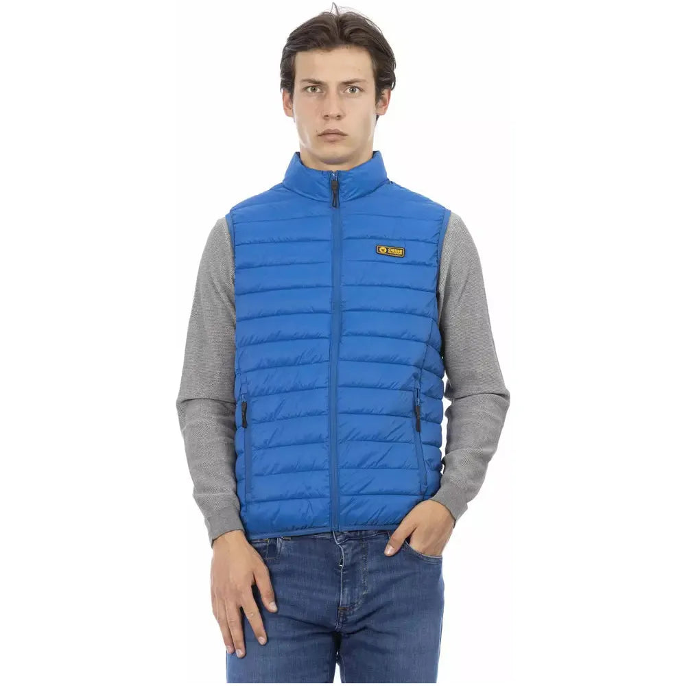 Ciesse Outdoor Blue Cotton Sleeveless Jacket for Elevated Style