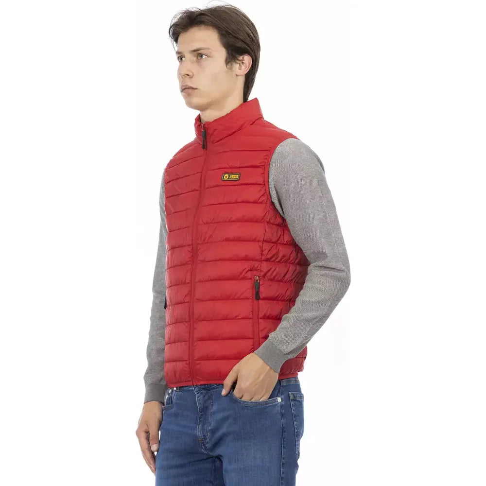 Ciesse Outdoor Red Cotton Sleeveless Jacket for Effortless Style