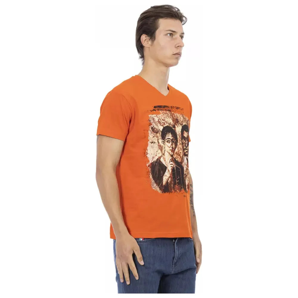 Trussardi Action Orange Cotton T-Shirt for Elevated Style