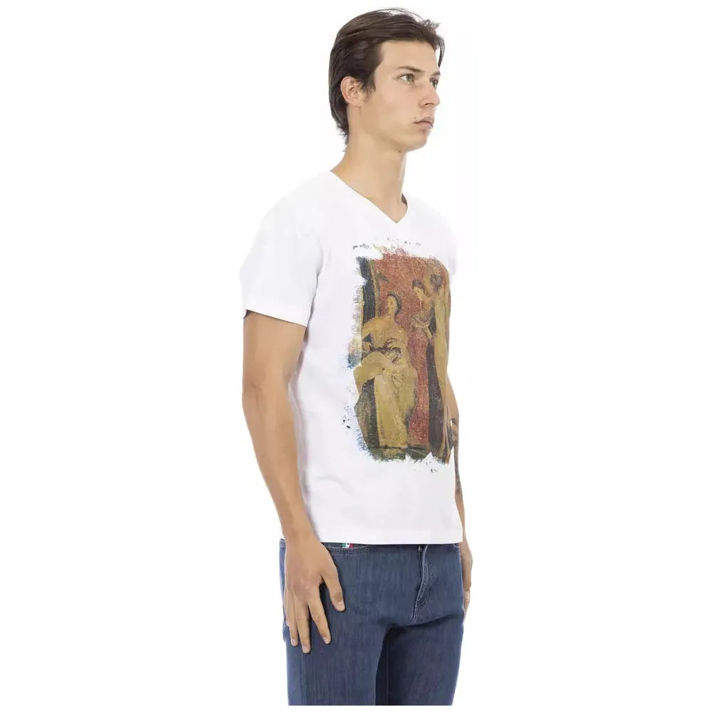 Trussardi Action White Cotton T-Shirt for Elevated Style