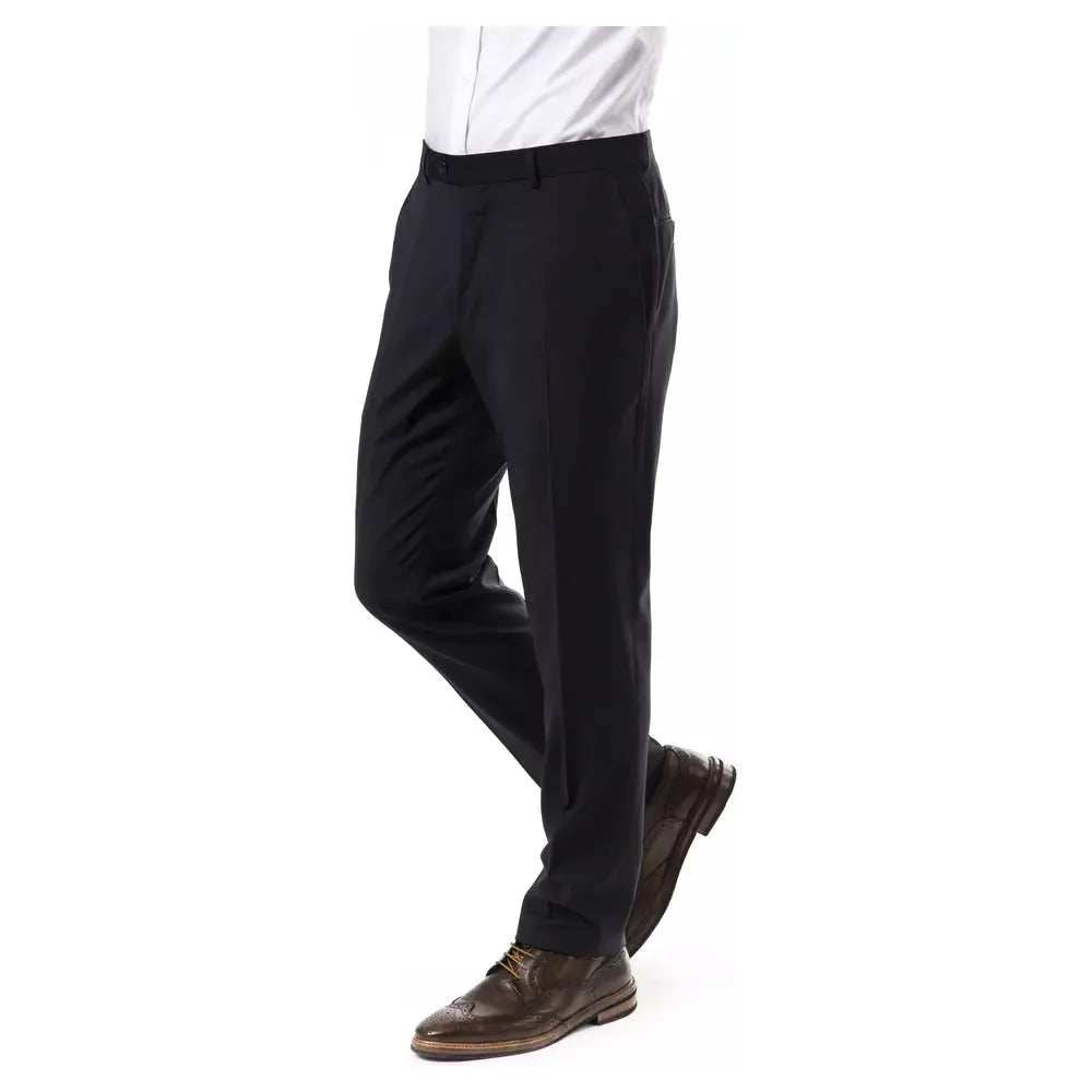 Uominitaliani Gray Wool Pant – Luxurious Sophistication