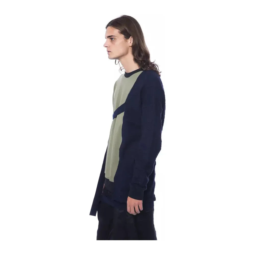 Nicolo Tonetto Army Cotton Sweater for Contemporary Elegance