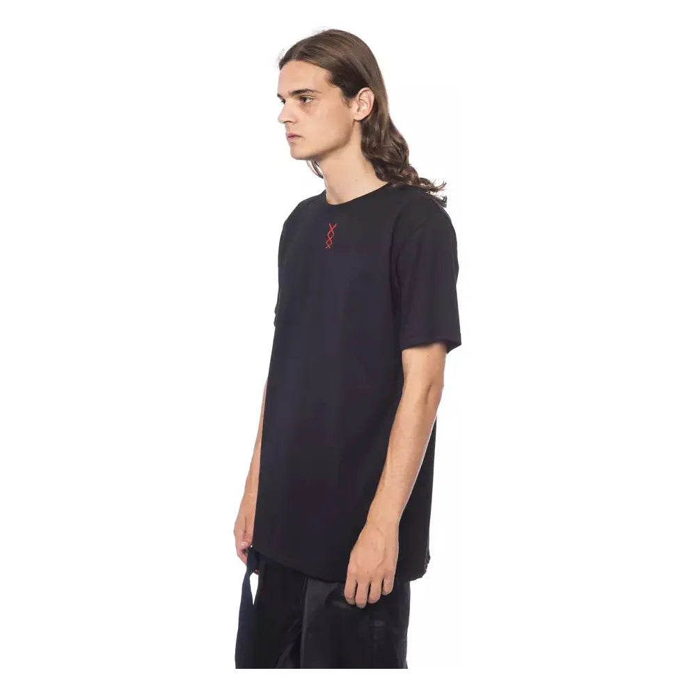 Nicolo Tonetto Black Cotton T-Shirt for Elevated Style