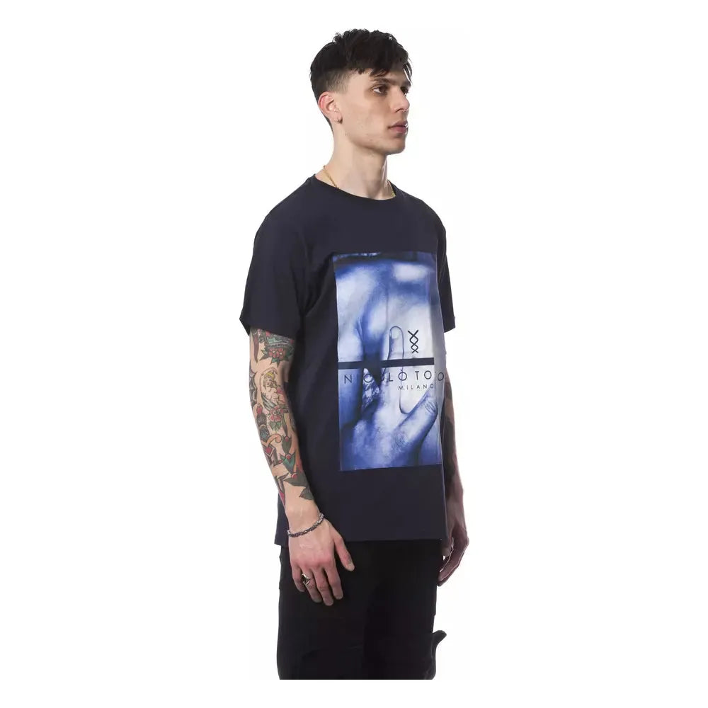 Nicolo Tonetto Blue Cotton T-Shirt for Elevated Style