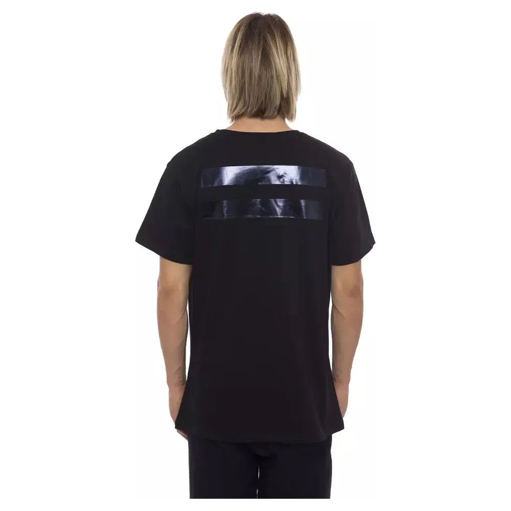 Nicolo Tonetto Black Cotton T-Shirt for Elevated Style