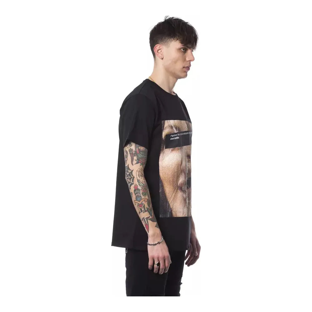 Nicolo Tonetto Black Cotton T-Shirt for Effortless Style