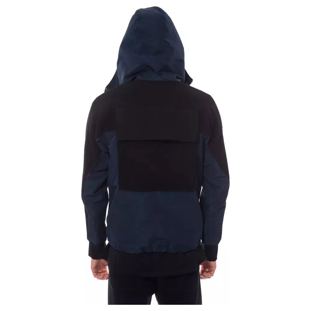 Nicolo Tonetto Black Wool Jacket With Hood - Luxury Elegance