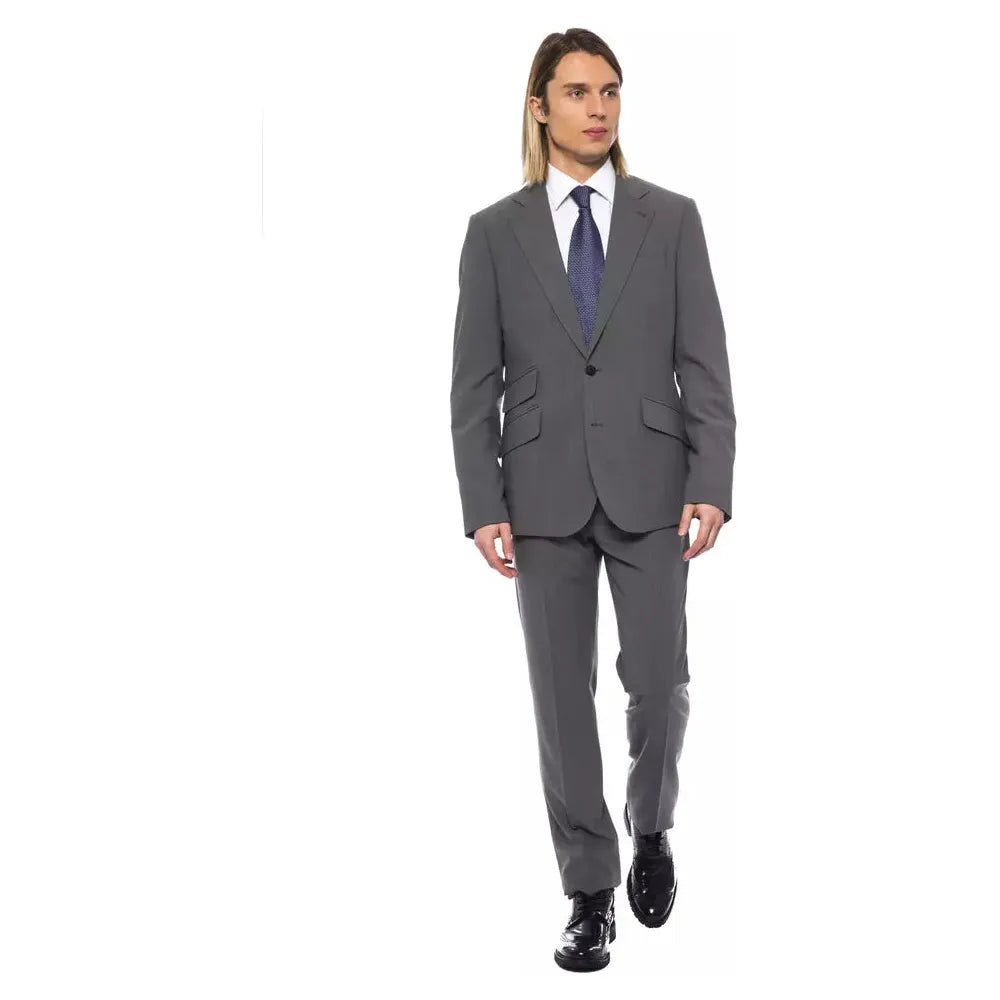 Billionaire Gray Wool Suit for Distinction