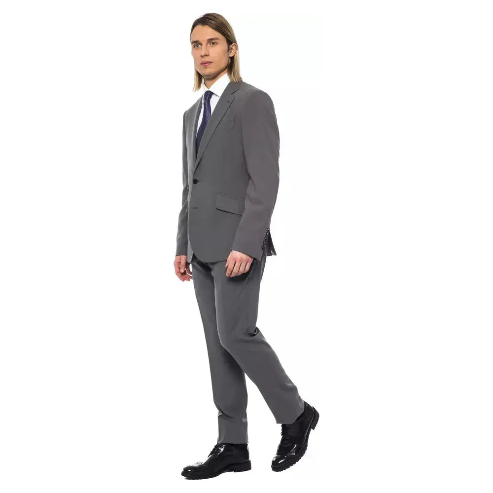 Billionaire Gray Wool Suit for Distinction