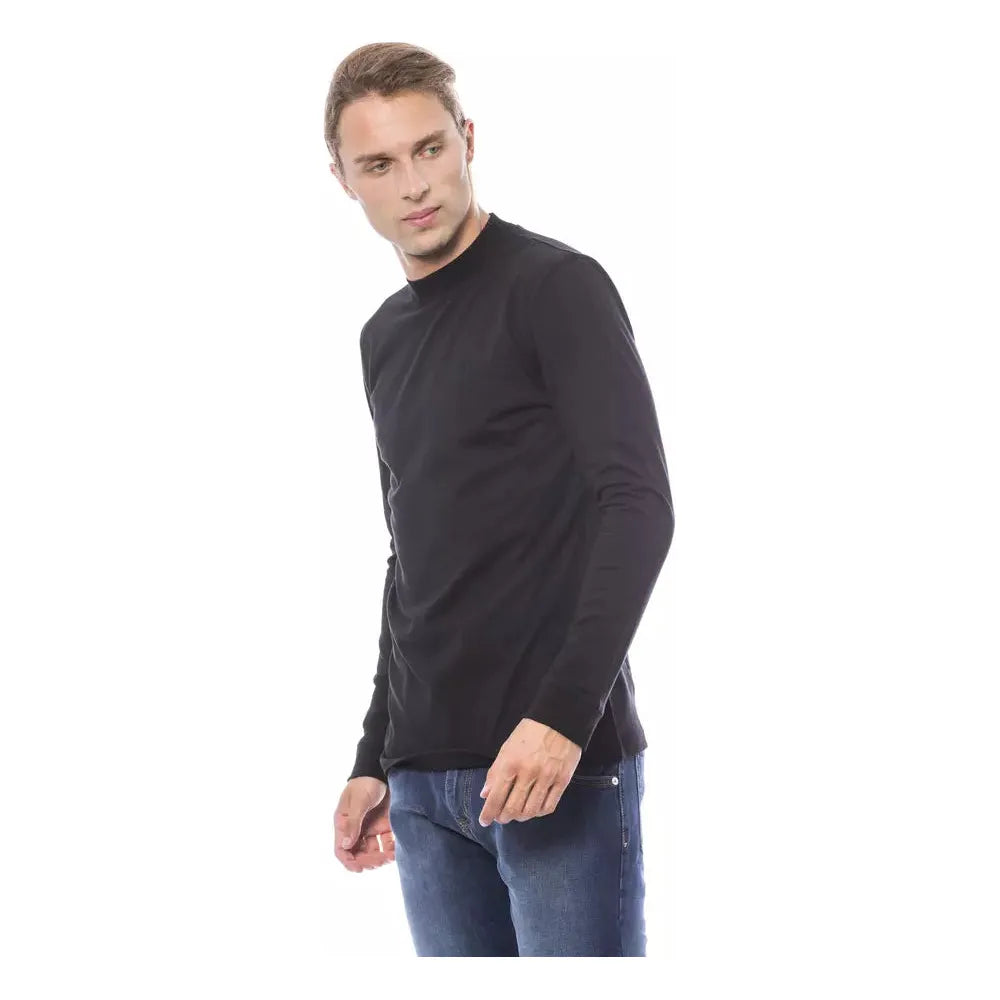 Verri Black Cotton Sweater - Timeless Luxury Knitwear