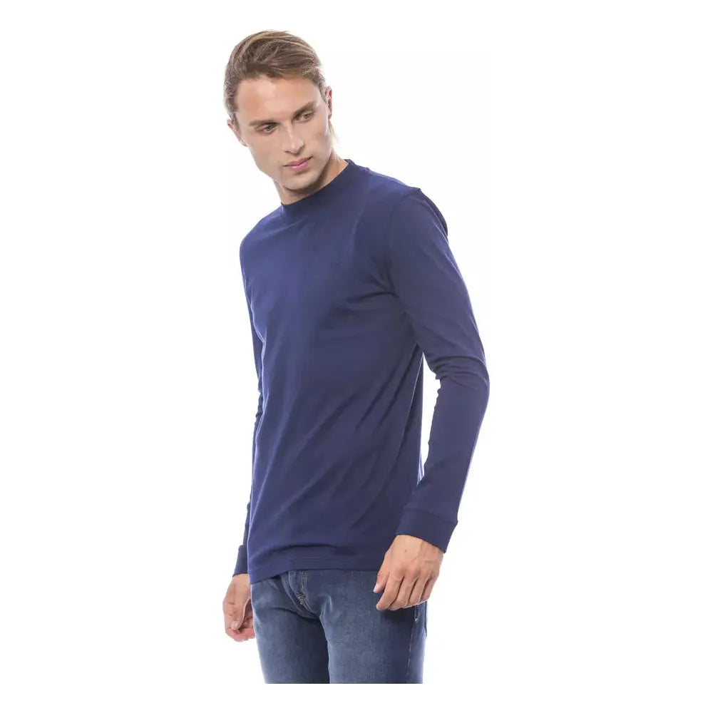 Verri Blue Cotton Sweater – Effortless Elegance Redefined