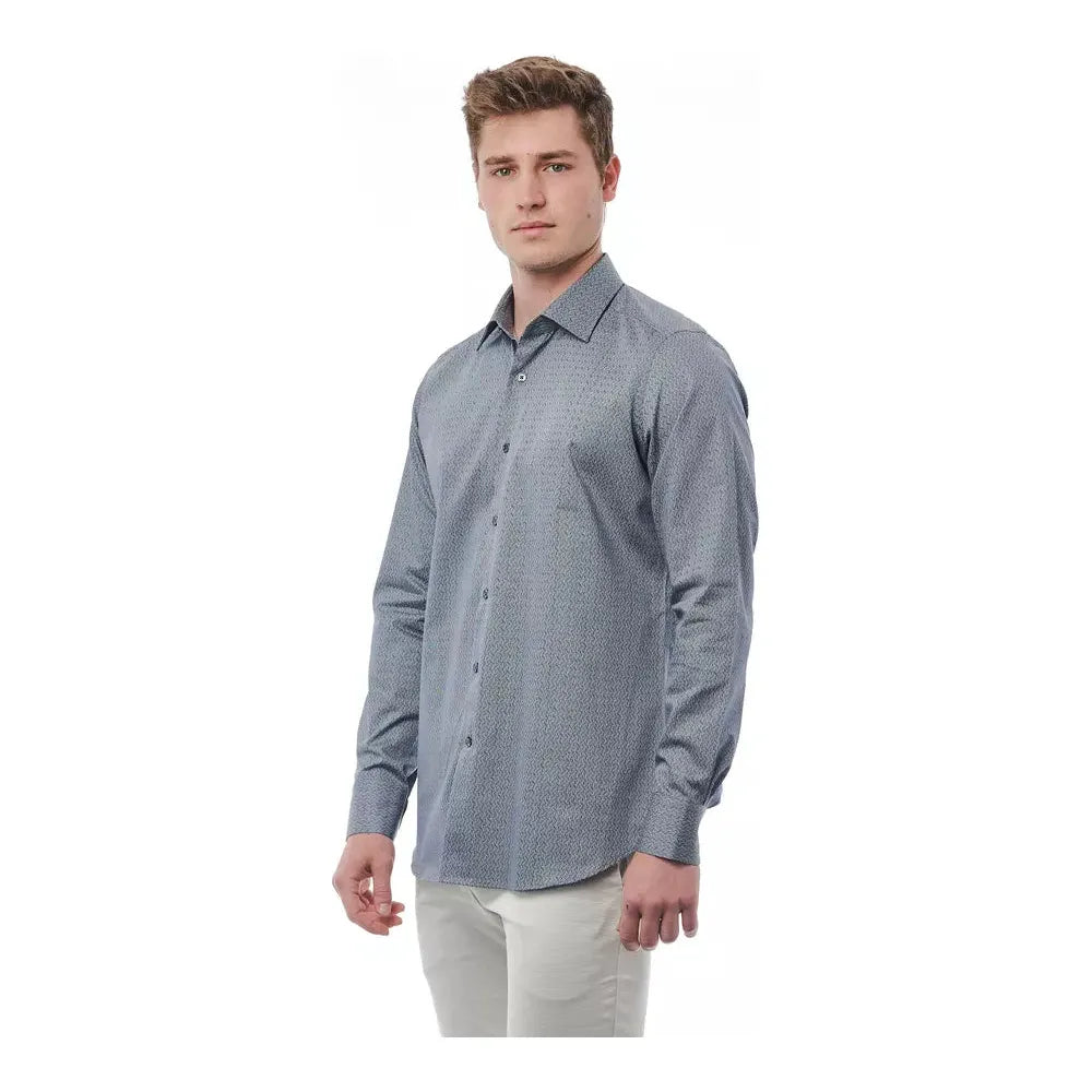 Bagutta Black Cotton Shirt – Timeless Italian Elegance
