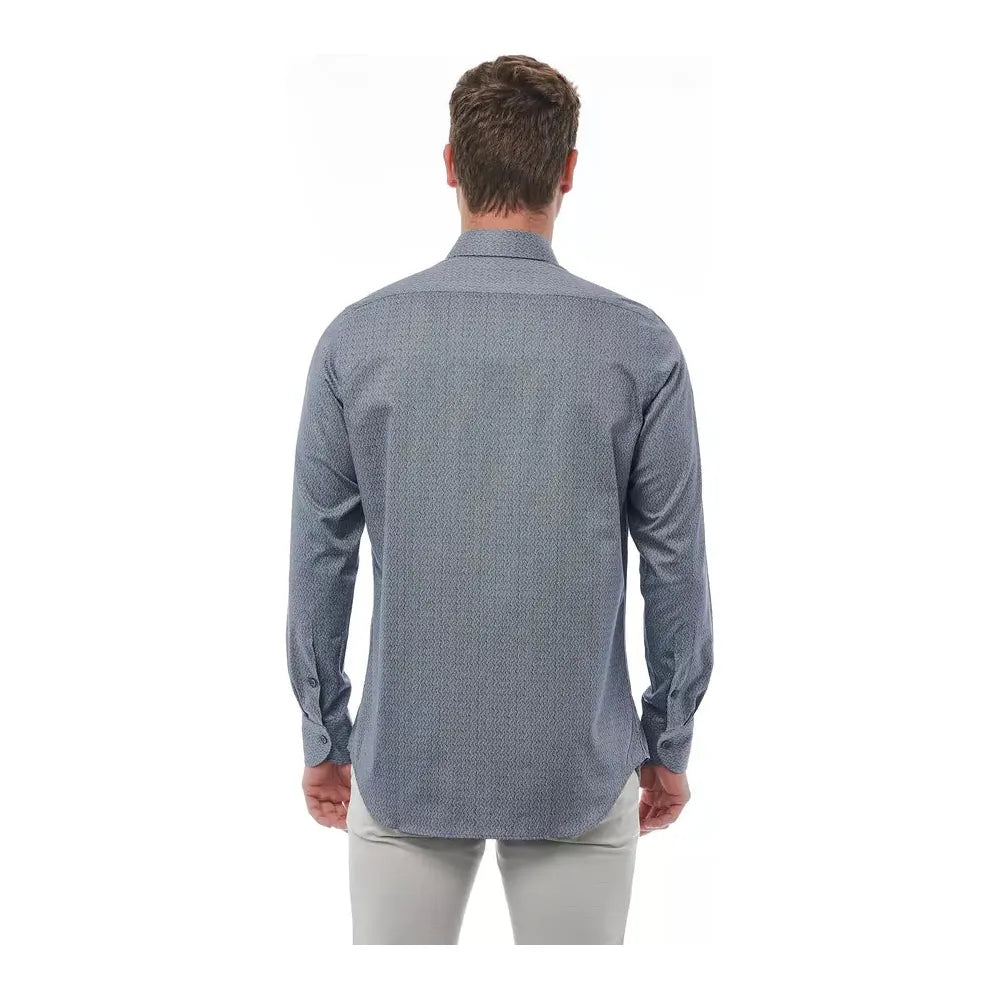 Bagutta Black Cotton Shirt – Timeless Italian Elegance