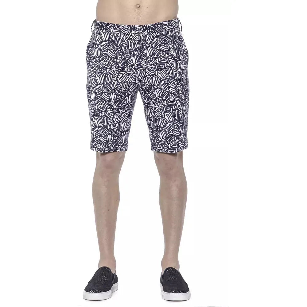 PT Torino Blue Cotton Bermuda Short for Elevated Style