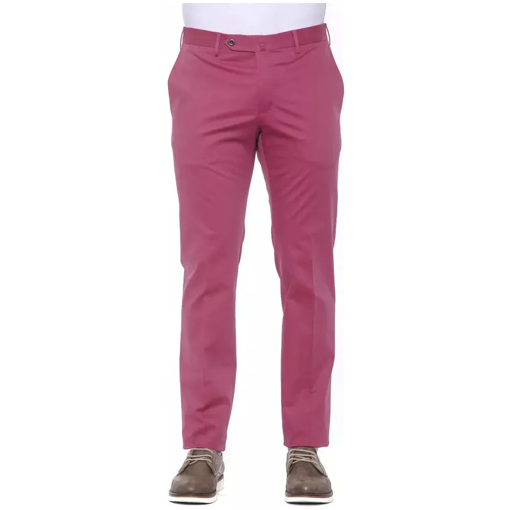 PT Torino Fuchsia Cotton Trouser for Elevated Style