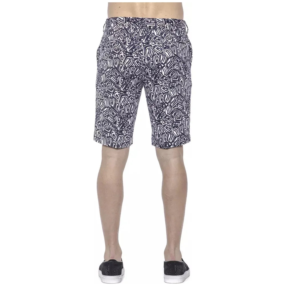 PT Torino Blue Cotton Bermuda Short for Elevated Style
