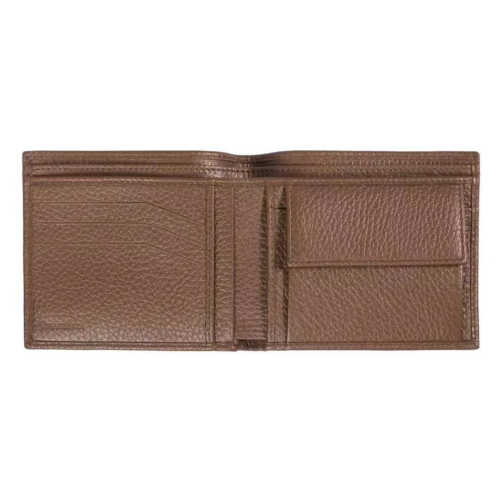 Trussardi Brown Leather Wallet - Timeless Luxury Accessory