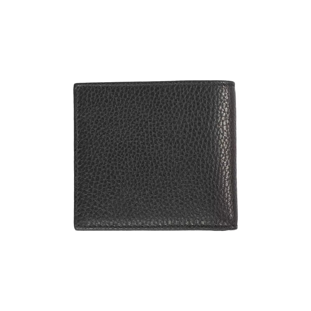 Trussardi Black Leather Wallet – Timeless Elegance Redefined