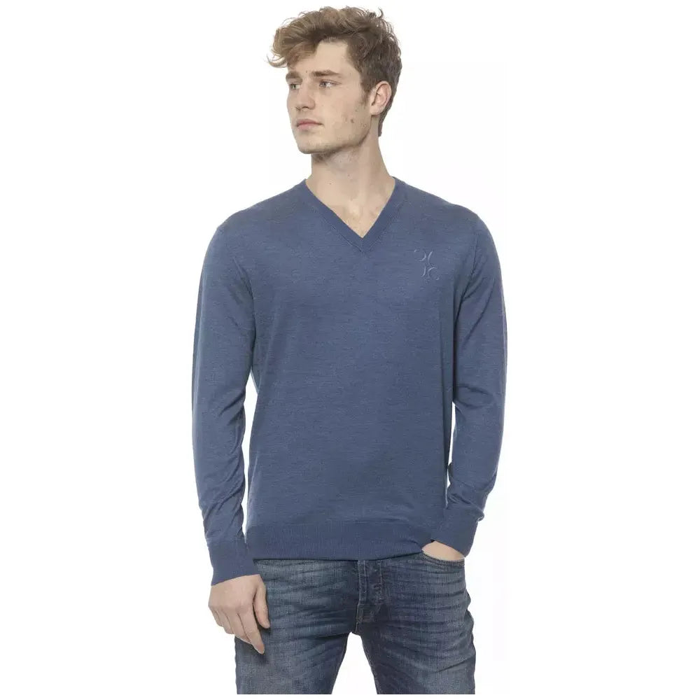 Billionaire Grey Cashmere V-Neck Sweater