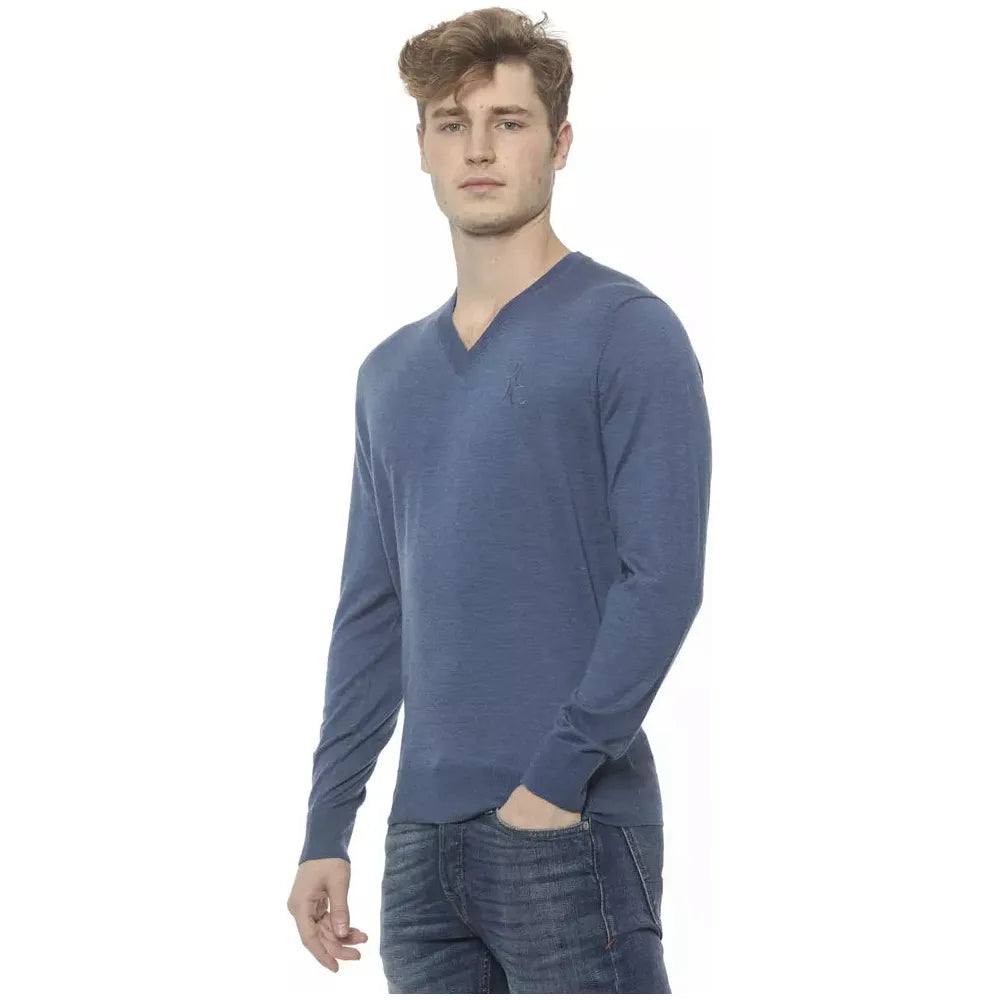 Billionaire Grey Cashmere V-Neck Sweater